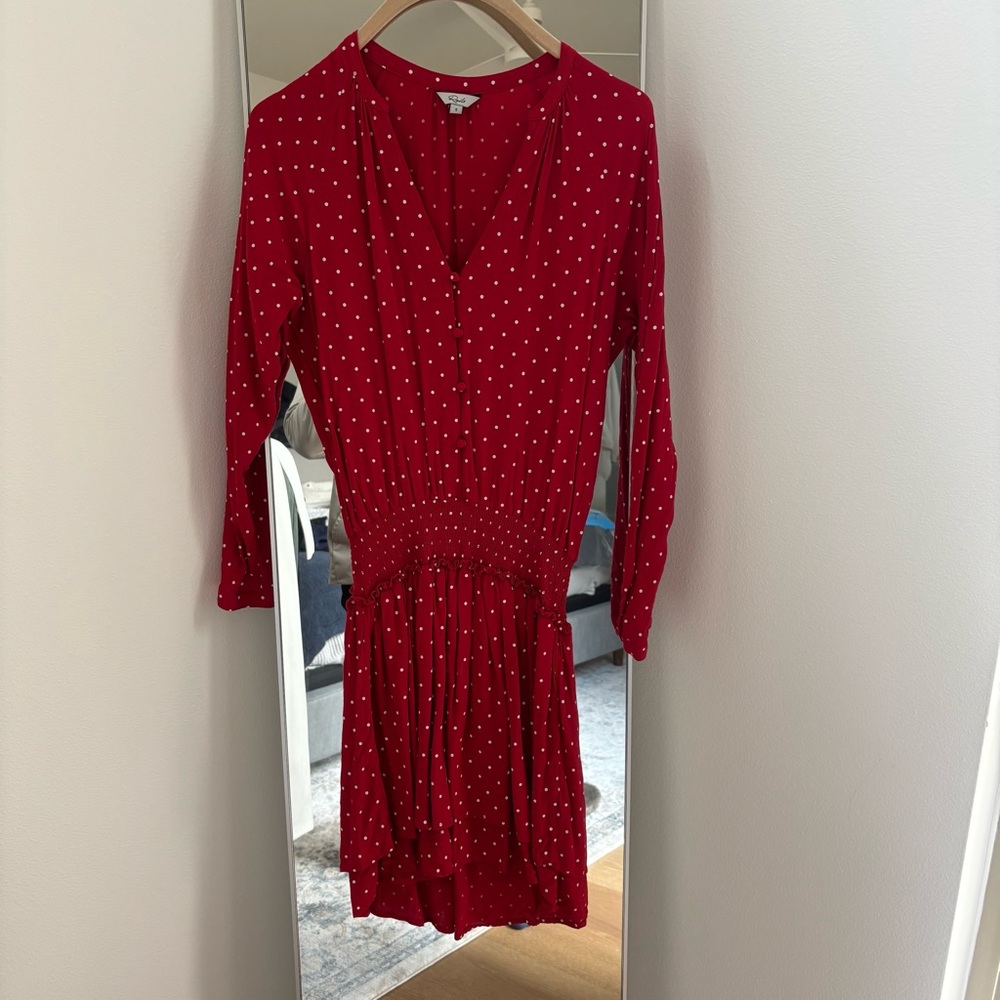 Rails Red Polka Dot Dress